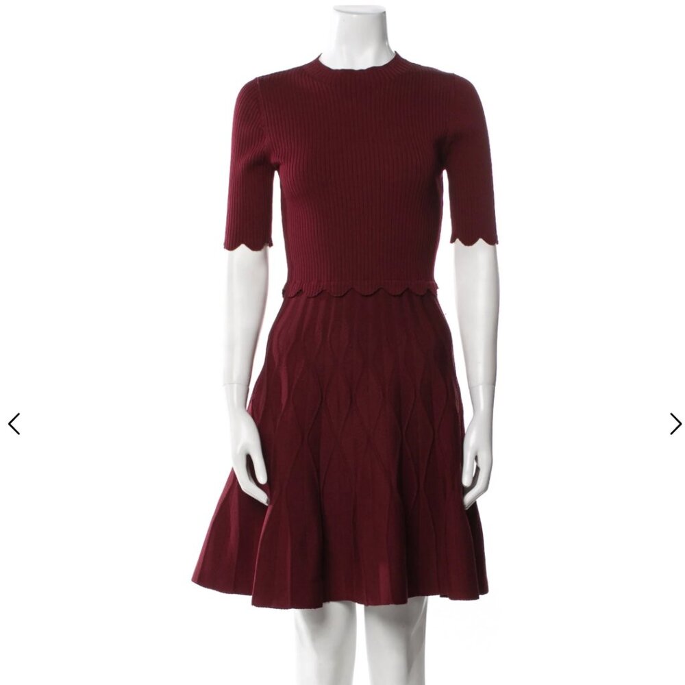 Sandro Crew Neck Mini Dress